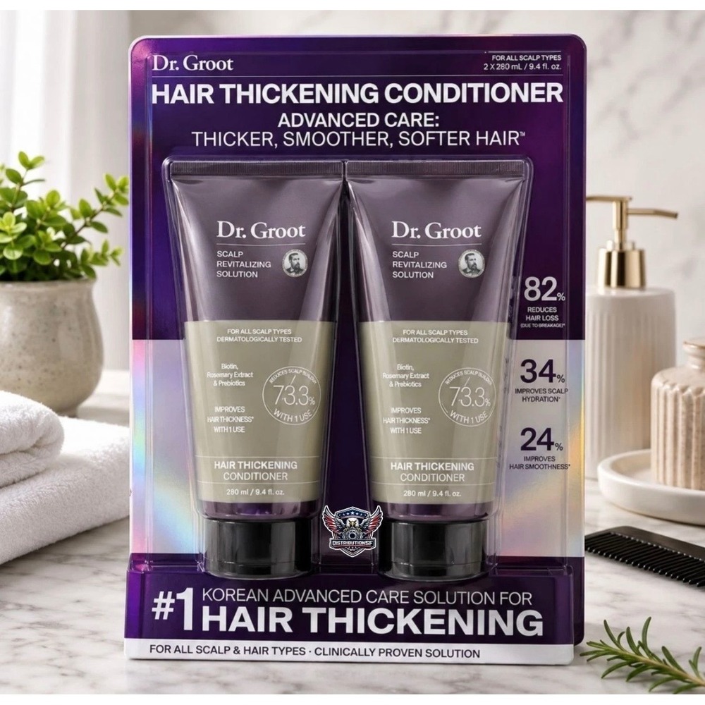 Dr. Groot Hair Thickening Conditioner 2pk Advanced Care Scalp Revitalizing 9.4oz